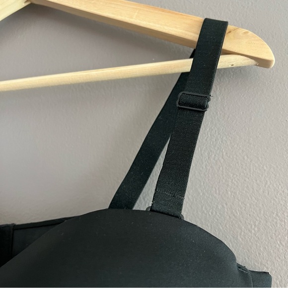 Cacique Comfort Bliss Bra Lightly Lined Multi-Way Strapless Black Sz 44DD - Picture 7 of 16